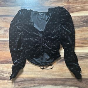 For Love and Lemons velvet top